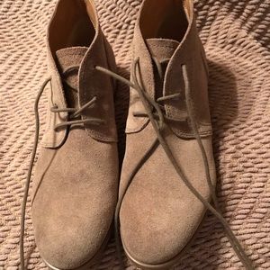 Franco Sarto Lace up Suede Ankle boots